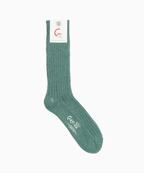 CORGI(コーギ)の「CORGI / コーギー SOFT COTTON *GRITTER SOX(ソックス/靴下・メンズ・グレー/タン/アーミー/アイボリー・105)」の4枚目の写真