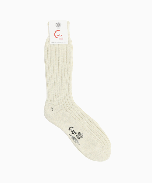 CORGI(コーギ)の「CORGI / コーギー SOFT COTTON *GRITTER SOX(ソックス/靴下・メンズ・グレー/タン/アーミー/アイボリー・105)」の2枚目の写真