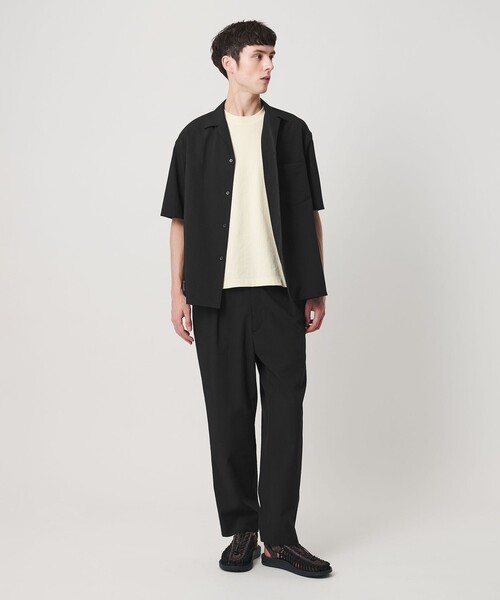 BEAUTY&YOUTH UNITED ARROWS（ビューティーアンドユースユナイテッドアローズ）の「KOMATSU PACK トロピカル オープンカラー シャツ GRANDE型 ストレッチ 吸水速乾 UVカット セットアップ対応（シャツ/ブラウス・メンズ・ブラック/ベージュ/ダークグレー・S/XL/L/M）」の4枚目の写真