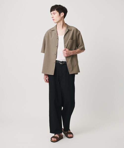 BEAUTY&YOUTH UNITED ARROWS（ビューティーアンドユースユナイテッドアローズ）の「KOMATSU PACK トロピカル オープンカラー シャツ GRANDE型 ストレッチ 吸水速乾 UVカット セットアップ対応（シャツ/ブラウス・メンズ・ブラック/ベージュ/ダークグレー・S/XL/L/M）」の15枚目の写真