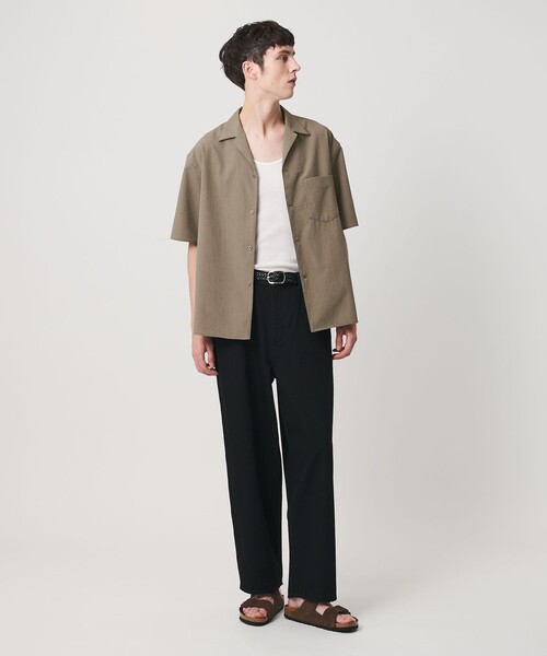 BEAUTY&YOUTH UNITED ARROWS（ビューティーアンドユースユナイテッドアローズ）の「KOMATSU PACK トロピカル オープンカラー シャツ GRANDE型 ストレッチ 吸水速乾 UVカット セットアップ対応（シャツ/ブラウス・メンズ・ブラック/ベージュ/ダークグレー・S/XL/L/M）」の18枚目の写真