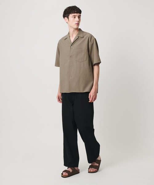 BEAUTY&YOUTH UNITED ARROWS（ビューティーアンドユースユナイテッドアローズ）の「KOMATSU PACK トロピカル オープンカラー シャツ GRANDE型 ストレッチ 吸水速乾 UVカット セットアップ対応（シャツ/ブラウス・メンズ・ブラック/ベージュ/ダークグレー・S/XL/L/M）」の19枚目の写真