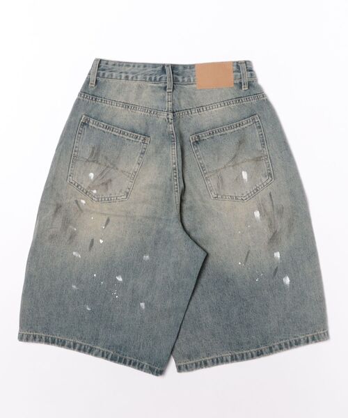 WESTSEA(ウエストシー)の「ヴィンテージウォッシュ ダメージデニム バギーショートパンツ(デニムパンツ・メンズ・ブルー・M/L/XL)」の2枚目の写真
