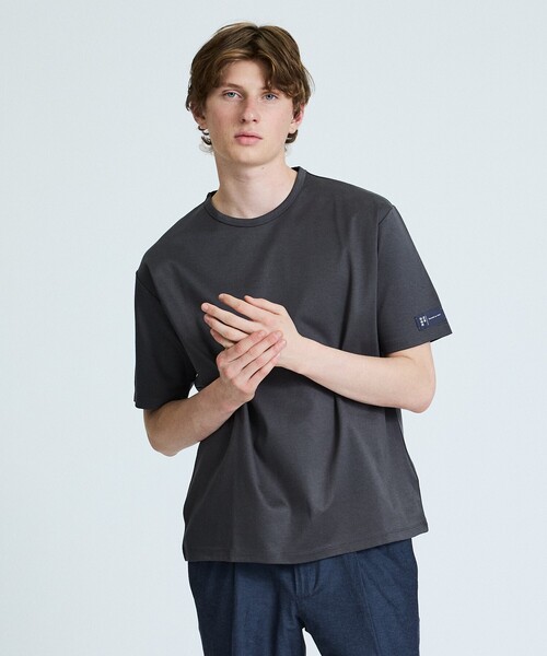 ABAHOUSE(アバハウス)の「【近藤紡績所】ARMONICOS クルーネックTシャツ / 半永久光沢(Tシャツ/カットソー・メンズ・ブラック/ホワイト/チャコールグレー・48/44/46/50)」の18枚目の写真