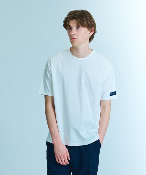 ABAHOUSE(アバハウス)の「【近藤紡績所】ARMONICOS クルーネックTシャツ / 半永久光沢(Tシャツ/カットソー・メンズ・ブラック/ホワイト/チャコールグレー・48/44/46/50)」の6枚目の写真