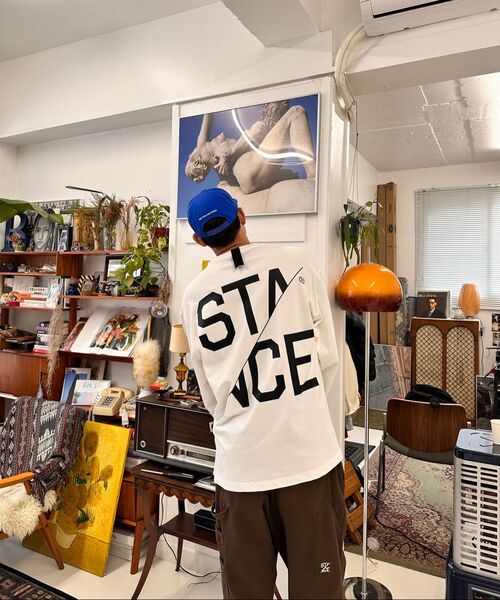 STANCE SEOUL(スタンス・ソウル)の「BASIC LOGO LONG SLEEVE (OFF WHITE)(Tシャツ/カットソー・レディース・その他・LARGE/MEDIUM/SMALL)」の3枚目の写真