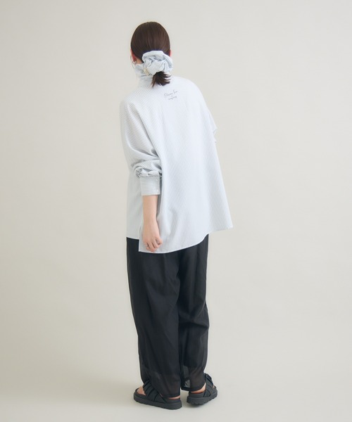 meeny miny(ミーニーマイニー)の「【おひさま牧場】 「しずくとグレイ」ストライプシャツ(シャツ/ブラウス・レディース・グレー・M-L/S-M)」の14枚目の写真