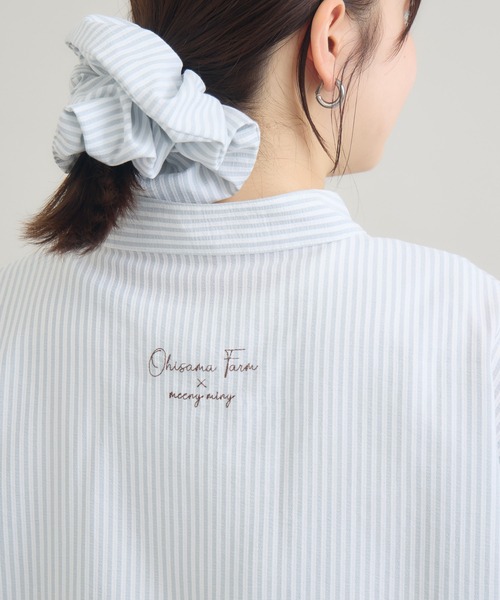 meeny miny(ミーニーマイニー)の「【おひさま牧場】 「しずくとグレイ」ストライプシャツ(シャツ/ブラウス・レディース・グレー・M-L/S-M)」の20枚目の写真