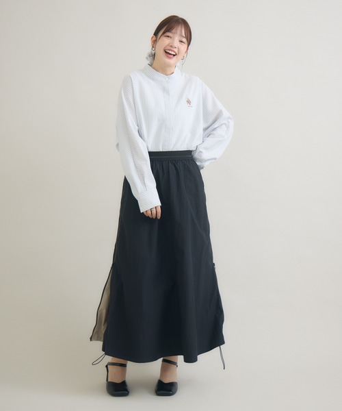 meeny miny(ミーニーマイニー)の「【おひさま牧場】 「しずくとグレイ」ストライプシャツ(シャツ/ブラウス・レディース・グレー・M-L/S-M)」の15枚目の写真