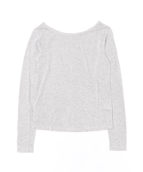 Bab（バブ）の「ホルターレイヤードカットソー（Tシャツ/カットソー・レディース・オフホワイト/杢グレー/サックスブルー・FREE）」の5枚目の写真