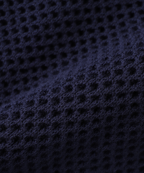 EDIFICE(エディフィス)の「fursac (フルサック) Open Knit ポロ(ポロシャツ・メンズ・ネイビー・X-LARGE/LARGE/MEDIUM)」の2枚目の写真