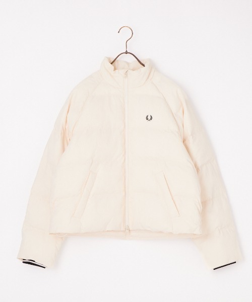 FRED PERRY（フレッドペリー）の「【WEB先行予約】[FRED PERRY/フレッドペリー] ラグランスリーブ 中綿ジャケット（ブルゾン・レディース・オフホワイト/ネイビー・10）」の15枚目の写真