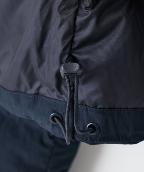 FRED PERRY（フレッドペリー）の「【WEB先行予約】[FRED PERRY/フレッドペリー] ラグランスリーブ 中綿ジャケット（ブルゾン・レディース・オフホワイト/ネイビー・10）」の5枚目の写真