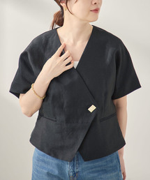 journal standard L'essage | 《セットアップ可》LINOオーナメントジャケット(ノーカラージャケット)