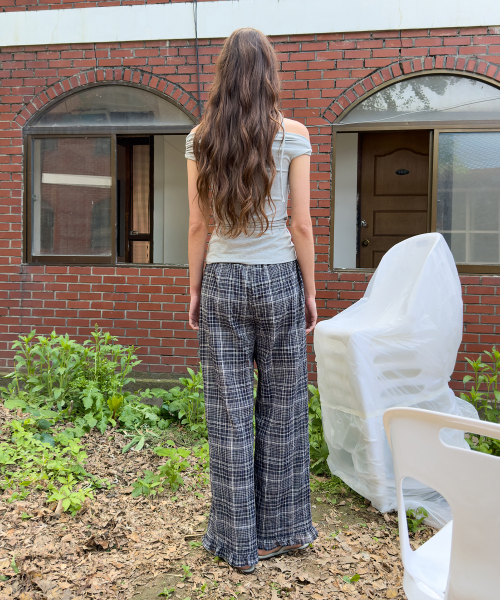 DIAGONAL(ダイアゴナル)の「STRING OFF SHOULDER TOP (melange grey)(Tシャツ/カットソー・レディース・その他・FREE)」の6枚目の写真