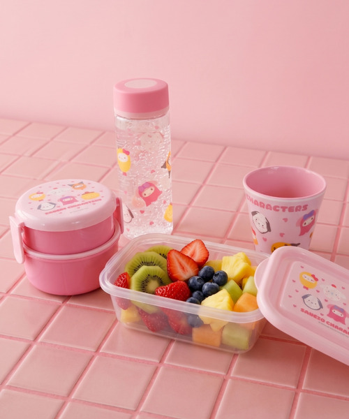 sanrio（サンリオ）の「〈SANRIO/サンリオ〉サンリオキャラクターズ なりきり食べ物 シンプルデザインブローボトル PDC4（水筒・レディース・ピンク・ONE SIZE）」の6枚目の写真