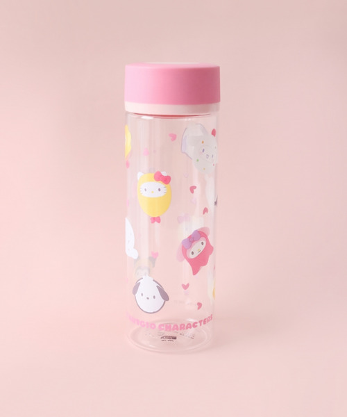 sanrio（サンリオ）の「〈SANRIO/サンリオ〉サンリオキャラクターズ なりきり食べ物 シンプルデザインブローボトル PDC4（水筒・レディース・ピンク・ONE SIZE）」の2枚目の写真
