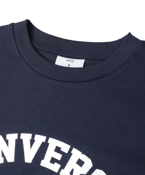 CONVERSE TOKYO(コンバーストウキョウ)の「FOIL PRINT LOGO TEE(Tシャツ/カットソー・レディース・グレー/ネイビー/ホワイト・FREE)」の16枚目の写真