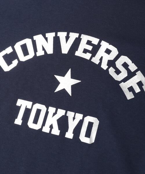 CONVERSE TOKYO(コンバーストウキョウ)の「FOIL PRINT LOGO TEE(Tシャツ/カットソー・レディース・グレー/ネイビー/ホワイト・FREE)」の19枚目の写真
