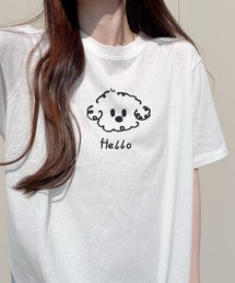 ゆる犬刺繍Tシャツ