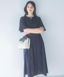 URBAN RESEARCH ROSSO WOMEN（アーバンリサーチ　ロッソ）の「ウォッシャブルフレアスリーブワンピース（ワンピース・レディース）」