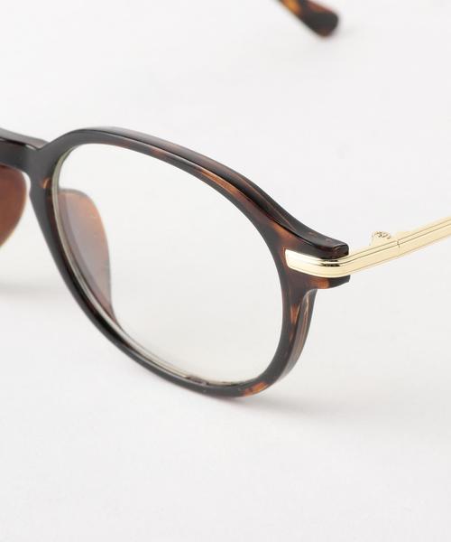 green label relaxing（グリーンレーベルリラクシング）の「BC CLEAR BOSTON メガネ（メガネ・メンズ・ブラック/ダークブラウン・FREE）」の5枚目の写真