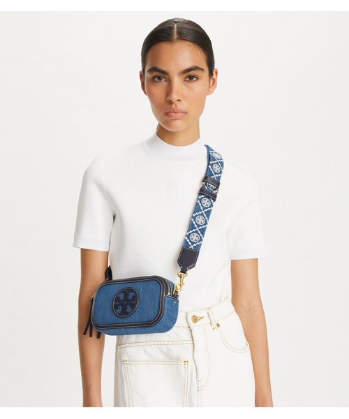 TORY BURCH(トリーバーチ)の「ミラー デニム ミニクロスボディバッグ(ショルダーバッグ・レディース・ブルー系・ONE SIZE)」の6枚目の写真