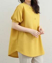 ワッフルTシャツ半袖レディースゆったり夏