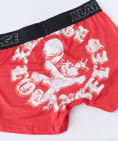 XLARGE(エクストララージ)の「XLARGE/エクストララージ ボクサーパンツ Alien エイリアン アンダーウェア 下着 肌着 プリント柄 メンズ 2026年 夏 夏服(ボクサーパンツ・メンズ・レッド/ブルー・M/L/XL)」の7枚目の写真