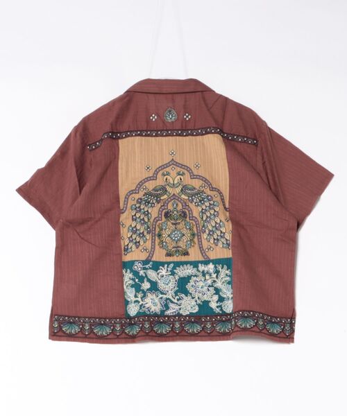 チャイハネ（チャイハネ）の「【チャイハネ】レヘンナ刺繍シャツ（シャツ/ブラウス・レディース・ターコイズブルー/ブラウン/ホワイト・FREE）」の5枚目の写真
