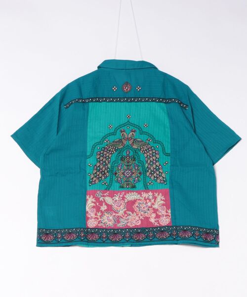チャイハネ（チャイハネ）の「【チャイハネ】レヘンナ刺繍シャツ（シャツ/ブラウス・レディース・ターコイズブルー/ブラウン/ホワイト・FREE）」の6枚目の写真