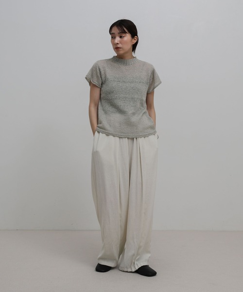 select MOCA(セレクトモカ)の「プチハイリブネックエアリーニットトップス(ニット/セーター・レディース・ブラック/ホワイト/グレー/ブルー・FREE)」の17枚目の写真