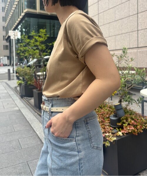 Jena espace merveilleux（ジェナ　エスパスメルヴェイユ）の「フロッキーロゴTシャツ（Tシャツ/カットソー・レディース・オフホワイト/チャコールグレー/ベージュ・FREE）」の15枚目の写真