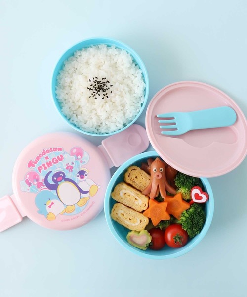 SANRIO/サンリオ〉ピングー×タキシードサム 丸型ランチBOX2段 ONWR1