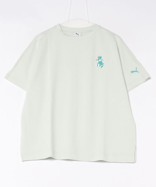PUMA(プーマ)の「《PUMA》ESS ELEVATED MX ベビー TR 半袖 Tシャツ(Tシャツ/カットソー・レディース・ブラック/ミント/ホワイト・S/L/M/XL)」の3枚目の写真