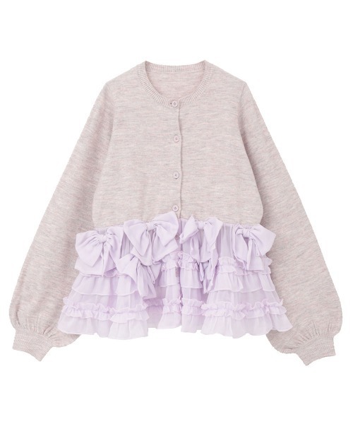 キャンディストリッパー Candy Stripper リボンカーディガン 新品 TOO MUCH RIBBON KNIT カーディガン（カーディガン/ボレロ）｜Candy