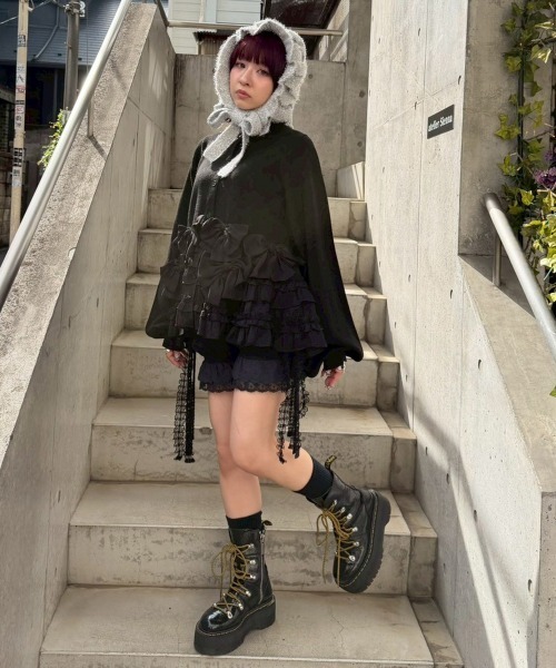Candy Stripper(キャンディストリッパー)の「TOO MUCH RIBBON KNIT カーディガン(カーディガン/ボレロ・レディース・パープル系その他/ヘザーグレー/ピンク系その他3/ブラック・FREE)」の16枚目の写真