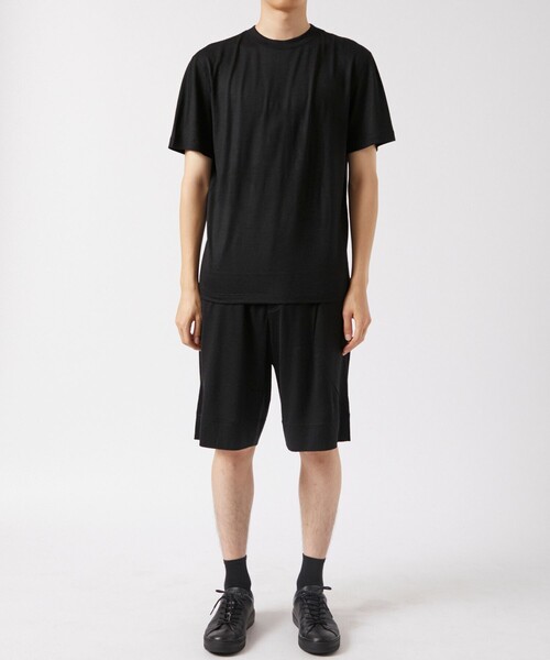 THE TOKYO（ザトウキョウ）の「Wide Shorts（Tシャツ/カットソー・メンズ・ブラック・2）」の2枚目の写真