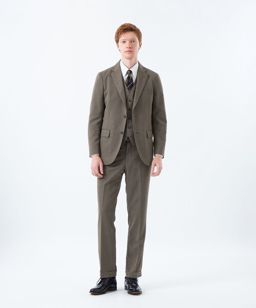 MACKINTOSH PHILOSOPHY(マッキントッシュ フィロソフィー)の「トロッター ジャケット#000(ナンバーゼロ)バーズアイストレッチ リサイクル(テーラードジャケット・メンズ・ブラック/ダークネイビー・40/38)」の6枚目の写真