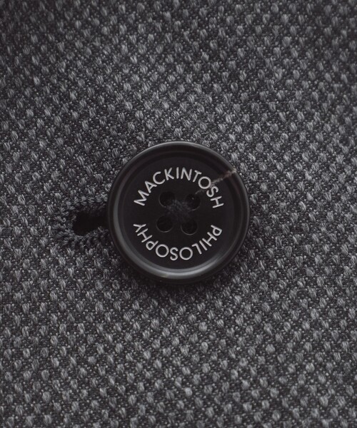 MACKINTOSH PHILOSOPHY(マッキントッシュ フィロソフィー)の「トロッター ジャケット#000(ナンバーゼロ)バーズアイストレッチ リサイクル(テーラードジャケット・メンズ・ブラック/ダークネイビー・40/38)」の14枚目の写真