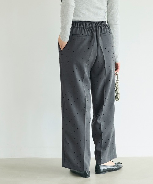 coca（coca）（コカ）の「フロッキードットワイドパンツ（その他パンツ・レディース・チャコール/ブラック・L/M/S）」の6枚目の写真