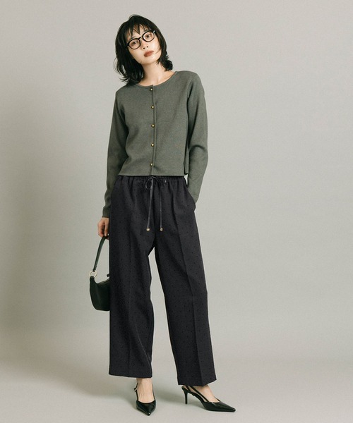 coca（coca）（コカ）の「フロッキードットワイドパンツ（その他パンツ・レディース・チャコール/ブラック・L/M/S）」の10枚目の写真