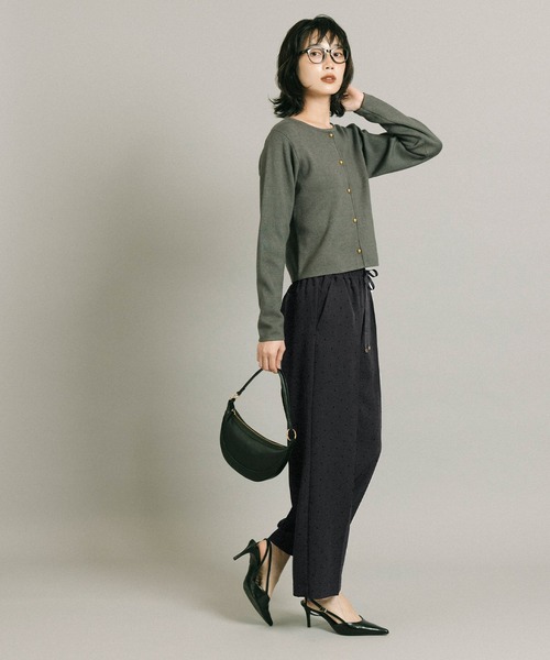 coca（coca）（コカ）の「フロッキードットワイドパンツ（その他パンツ・レディース・チャコール/ブラック・L/M/S）」の11枚目の写真