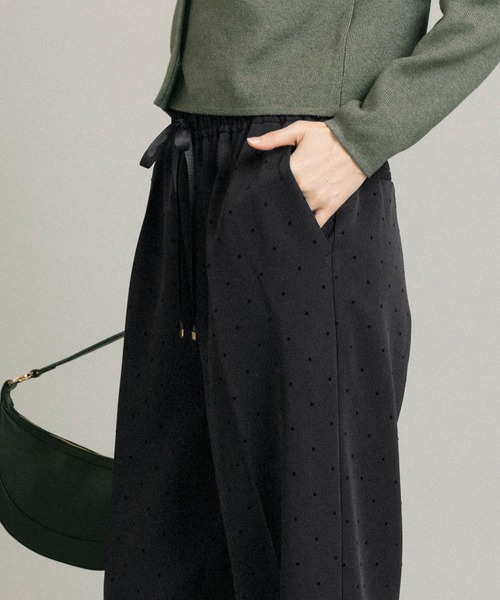 coca（coca）（コカ）の「フロッキードットワイドパンツ（その他パンツ・レディース・チャコール/ブラック・L/M/S）」の12枚目の写真