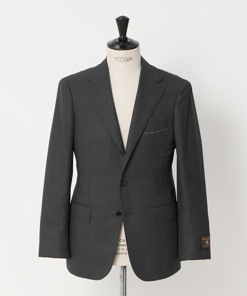 UNITED ARROWS(ユナイテッドアローズ)の「バーズアイ シングル 3ボタン スーツ REGULAR MODEL(セットアップ・メンズ・ダークグレー・50/46/48)」の2枚目の写真