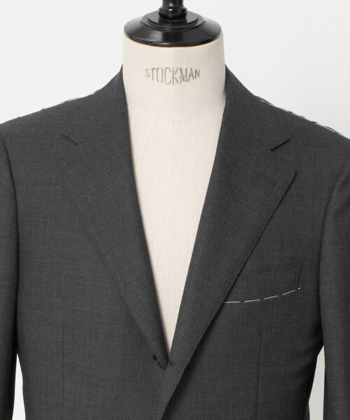 UNITED ARROWS(ユナイテッドアローズ)の「バーズアイ シングル 3ボタン スーツ REGULAR MODEL(セットアップ・メンズ・ダークグレー・50/46/48)」の4枚目の写真
