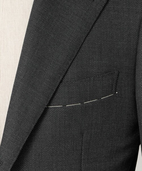 UNITED ARROWS(ユナイテッドアローズ)の「バーズアイ シングル 3ボタン スーツ REGULAR MODEL(セットアップ・メンズ・ダークグレー・50/46/48)」の7枚目の写真