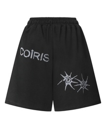 COIRIS（コイリス）の「ドレンバッグロゴバミューダスウェットハーフパンツ 男女共用 (2カラー)（スウェットパンツ）」