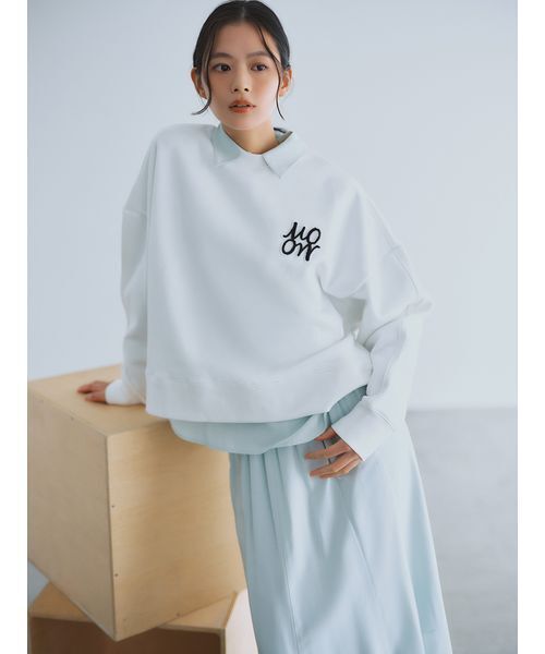 Mila Owen(ミラオーウェン)の「シルキータッチシャツ×ナロースカートSET UP(ワンピース・レディース・ミント/ブラウン/アイボリー・0/1)」の8枚目の写真