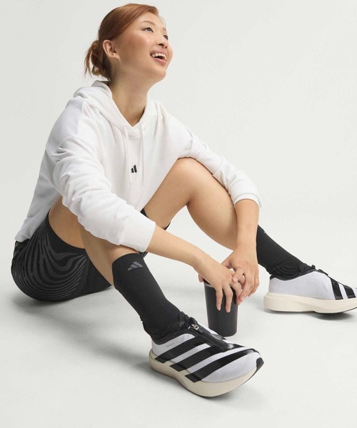 adidas(アディダス)の「アディゼロ EVO SL ジップ / Adizero EVO SL ZIP / ランニングシューズ / アディダス adidas(スニーカー・レディース・ホワイト・22.5cm/23.0cm/23.5cm/24.0cm/24.5cm/25.0cm/25.5cm/26.0cm/26.5cm)」の12枚目の写真